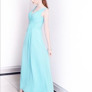 Kenneth Winston Chiffon Dress Powder Blue
